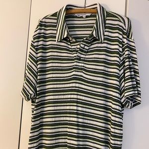 Mr. Turk Green, Blue, White Cotton Pique Polo